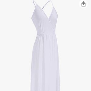 Deep V-Neck Summer Maxi Dress